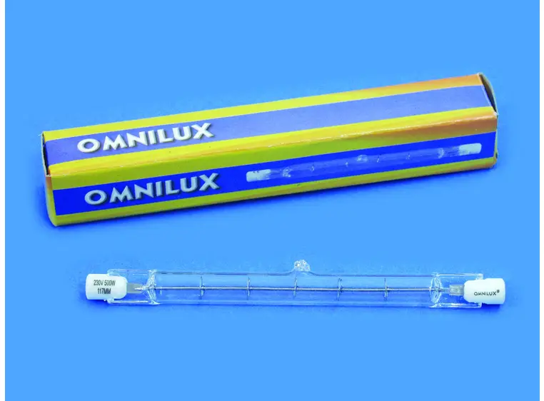 Omnilux 230V/800W R7s 117mm pole burner 